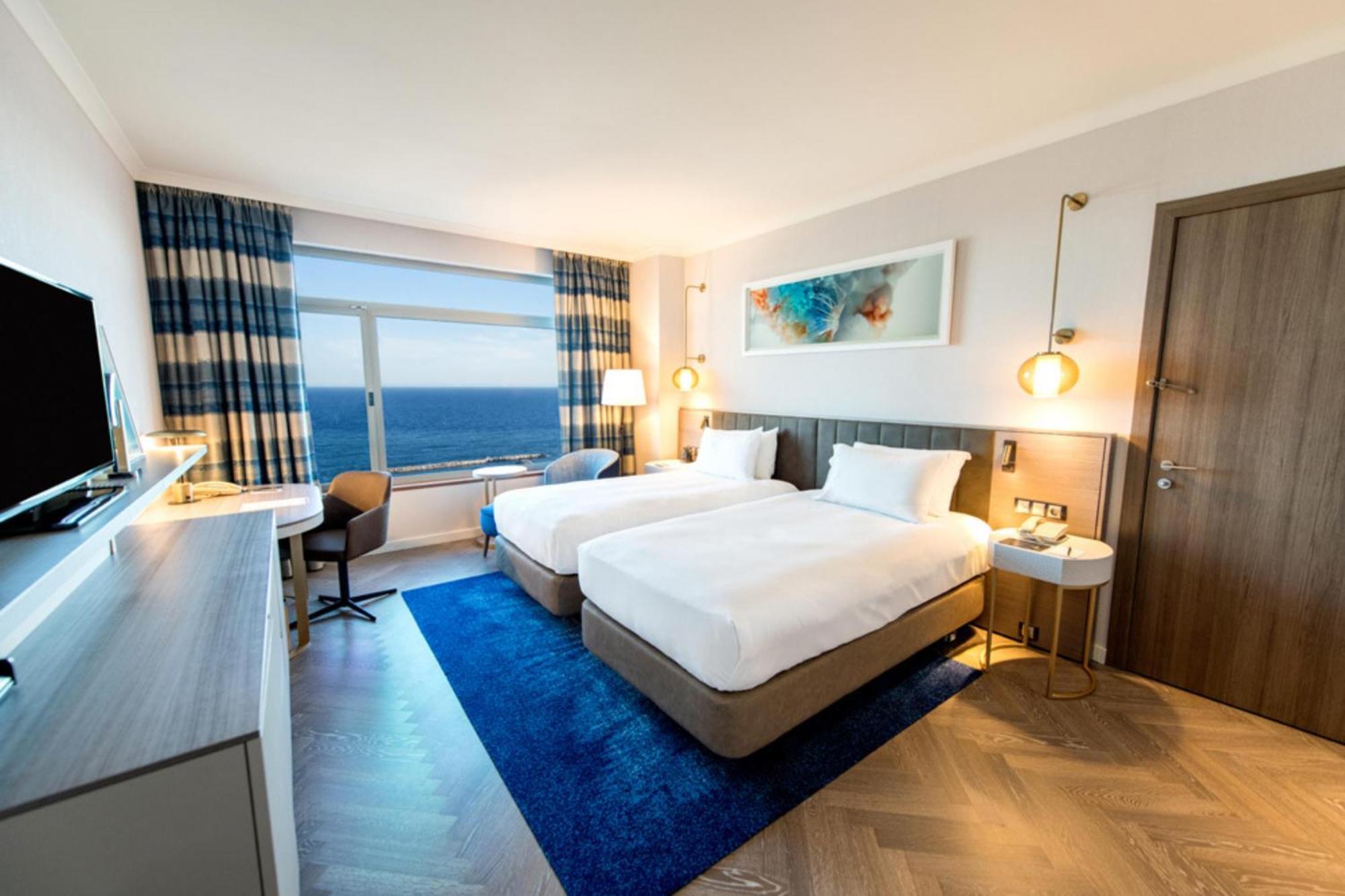 Chambre Lits Jumeaux Exécutive avec Vue sur la Mer