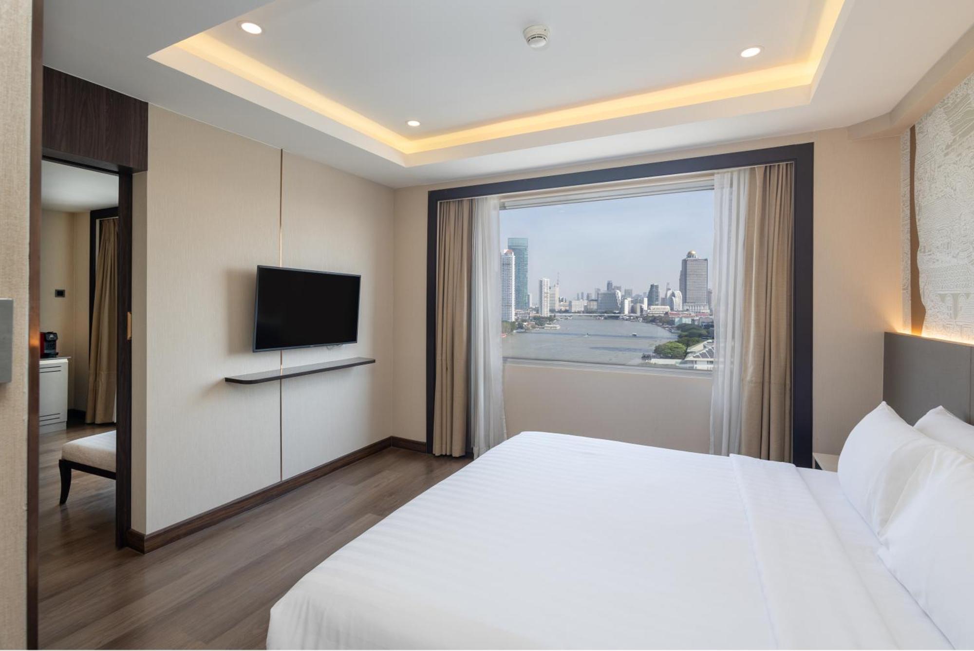 Suite Lit King-Size avec Balcon - Vue sur Rivière